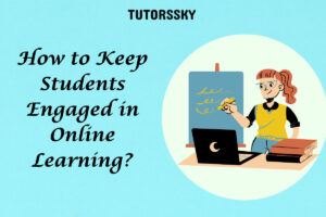 Student busy in online learning